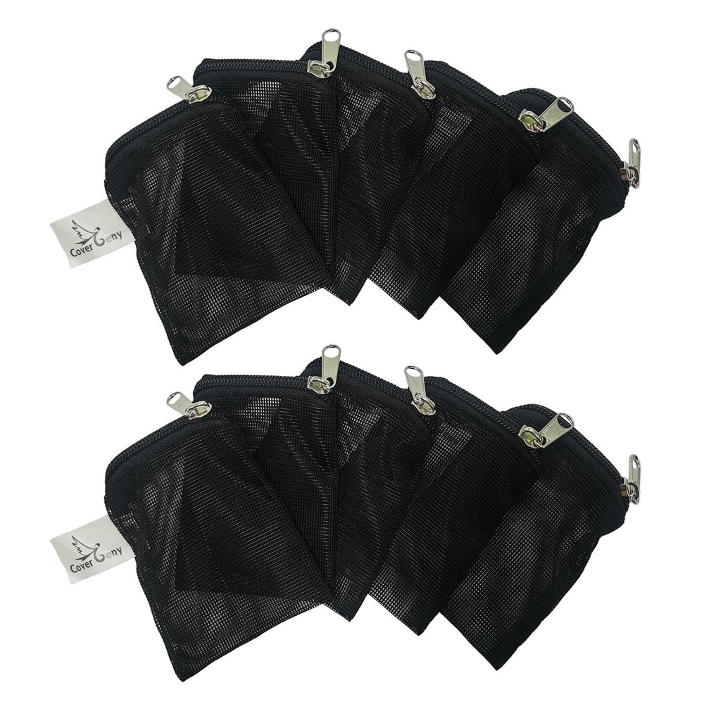 10 Pcs 3″ x 4″ Aquarium Filter Media Bags Small, Mini Fish Tank Media Mesh Fi…
