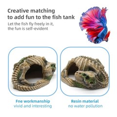 Reptile Hide Skull Animal Skeletons Decorations, Aquarium Hideaway Cave Fish …