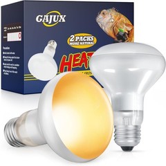 2 Pack Reptile Heat Lamp, 100W Heat Lamp Bulbs for Reptiles UVA Daylight Basking