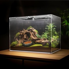 Fully Assembled Reptile Enclosure Kit for Bearded Dragons and More – 360 View-