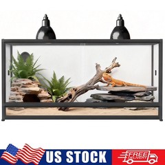 Reptile Enclosure 120 Gallon Large Terrarium Tank 4x2x2 Habitat