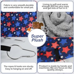 Ferret Rat Hammock Set Guinea Pig Hideout Bed,Soft Hamster Toys Hanging Tunne…