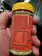 ZOO MED CRICKET CARE FOOD 1.75OZ GUT LOAD FINELY GROUND.FREE SHIPPING IN THE USA
