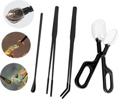 Reptile Long Handle Feeding Tools,2Pcs Extra Long Stainless Steel Reptile