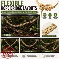 kaiwankalo Snake Enclosure Reptile Toy Beige