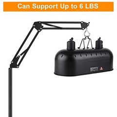 Adjustable Reptile Lamp Stand 15.7″ to 74.3″ – 360° Swing Arm Heat Light Holder