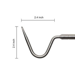 Mini Collapsible Stainless Steel Snake Hook Retractable Reptile Handling Tool