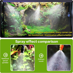 Reptile Smart Mister, Reptile Humidifiers Misting System Automatic with Timer, T