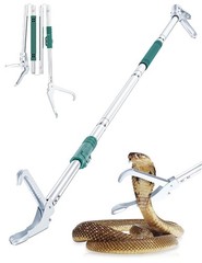 FixHaven 69″ Snake Grabber,Heavy Duty Professional Snake Tongs for Rattlesnak…