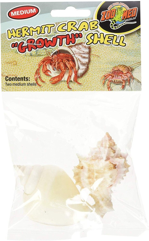Zoo Med Hermit Crab Growth Shell 2 Medium Shells – 3 Pack