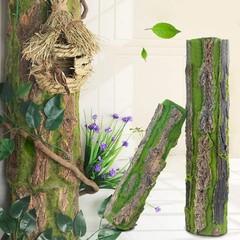 PINVNBY Cork Terrarium Background,Reptile Bark Backdrop Wall Decor and Artifi…