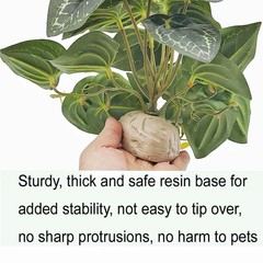 Reptile Plants for Terrarium,Amphibian Habitat Decor,Artificial Plants for Ge…