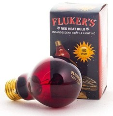 Reptile, Flukers Red Heat Incandescent Bulb (40 Watt)