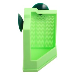 Green Suction Cup Lizard Food Cup for Wall Mounted Terrarium Feeding Bowl