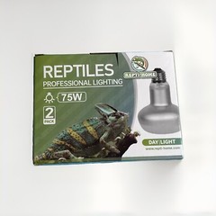 Reptile Heat Lamp 2-Pack 75W Basking Bulb Light for Reptiles Daylight