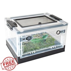 PINVNBY reptile feeding box black