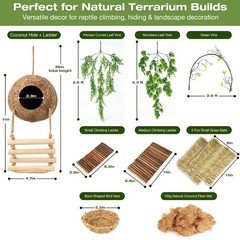 Crested Gecko Terrarium Accessories, Bearded Dragon Terrarium Accessories