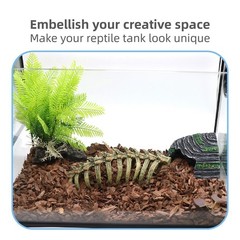 relaqcc Aquarium Skull Animal Skeletons, Reptile Tank Accessories, Fish Tank …