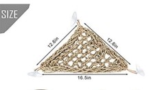 Reptile Hammock Basking Platform Lizard Lounger Hanging Bed with Suction Cup