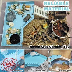 Anranmm Hermit Crab Accessories Platform Grey