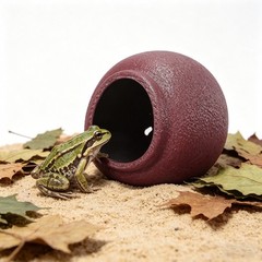 Egg Shaped Frog Breeding Box Toad House Habitat Tank Accessories