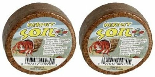 Lot Of Two – Zoo Med Hermit Crab Soil Compressed Coconut Fiber Substrate Disks