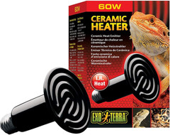 ‘S Ceramic Heater – 60 W Lamp Pack for Reptile Heat, Ceramic Emitter with 150-Wa