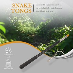 61inch Snake Hook Reptile Catcher Stick Pole,Snake Handling Tool Kit for5255