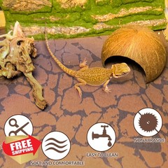 BNOSDM M 2PCS Reptile Carpet Mat