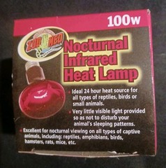 Zoo Med Nocturnal Infrared Heat Lamp for Reptiles 100 Watts (FREE SHIPPING)