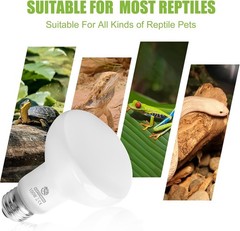 Efficient 100W Reptile Heat Light Bulbs – Instant Sun Simulation 2 Pack