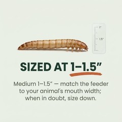 Medium Superworms 1-1.5 inch Live Feeder Insects | FREE SHIPPING & Live Arrival