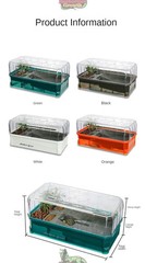 Amphibian Terrarium Tank Habitat for Pet Turtles Hermit Crabs Tortoise