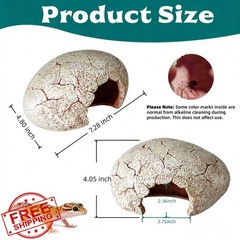 Dinosaur Egg Reptile Hide – Resin Cave for Leopard Gecko, Bearded Dragon and …