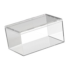 Reptile Feeding Box Clear Animal Habitat Cage for Geckos Snake Hatching Case