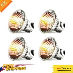 Versatile 4-Pack 25W UVA/UVB Bulbs for Reptile Tanks – Enhances Habitat Comfort
