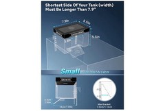 Adjustable Turtle Basking Platform 9.8×6.3×6.3”Acrylic Turtle Topper & Dock …
