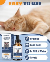 SANTKOL L-Lysine Supplement for Cats – Immune Support – 60ML Lysine 60 ML
