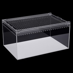 2.5 Gallon Magnetic Acrylic Large Enclosure Reptile Breeding Box Terrarium Cage