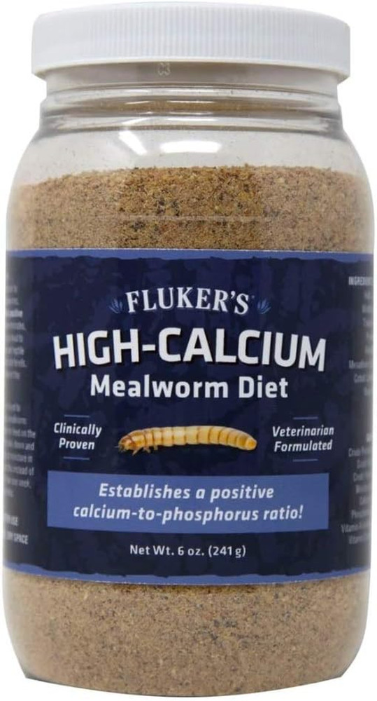 Fluker’s High Calcium Mealworm Diet Gut Load Food Bedding 6 oz