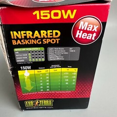 Exo-Terra Heat Glo Infrared Heat Lamp For Reptile – 50 Watts Max Heat