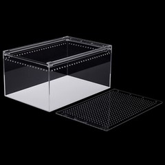 Magnetic Acrylic Large Enclosure 2.5 Gallon 12 X 8 X 6 Inch Reptile Breeding Box