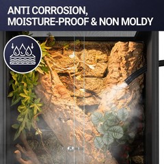 REPTIZOO 67 Gallon PVC Tall Reptile Tank, 24 x18x36 inch Large Reptile Terrar…