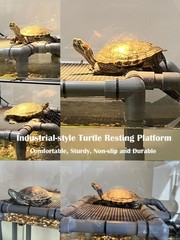Large Turtle Basking Platform for Aquatic Turtles, Sturdy Standing Turtle Doc…