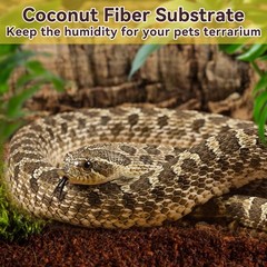 8 Pack Coconut Fiber Substrate – Natural Coco Coir Bedding for Reptiles, Turtles