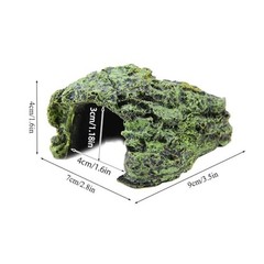 Tnfeeon Reptile Hiding, Reptile Box Shelter Terrarium Hideout Caves for Aquar…