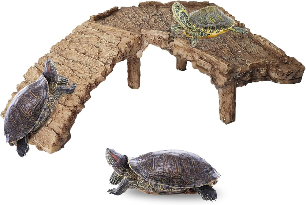 Turtle Basking Platform, Tortoise Floating Dock Reptiles Habitat Climbing Ram…