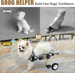 Adjustable Dog Wheelchair for Back Legs Mobility Support Lightweight Pet Wheelch