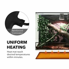 BN-LINK Heating Pad Mat For Turtles, Lizards, Frogs, and Other Reptiles 6*8 Inch