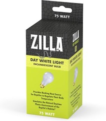 Zilla Day White Incandescent Bulb for Reptiles 75 Watt (1 Unit)